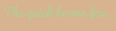 Image with Font Color B9C991 and Background Color D8B390